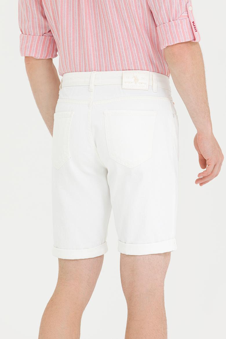 Erkek Beyaz Jean Şort - 50264330003