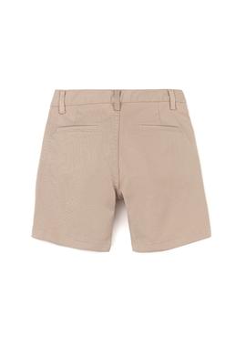 Erkek Çocuk Bej Dokuma Şort - 50254445017