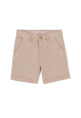 Erkek Çocuk Bej Dokuma Şort - 50254445017