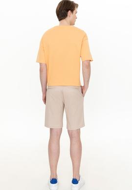 Erkek Bej Dokuma Şort - 50254441016