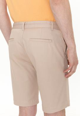 Erkek Bej Dokuma Şort - 50254441016