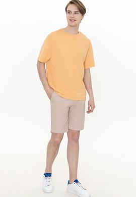 Erkek Bej Dokuma Şort - 50254441016
