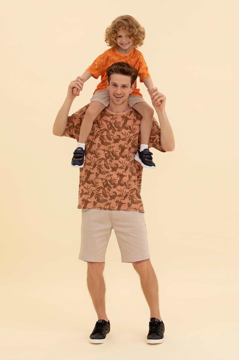 Erkek Bej Dokuma Şort