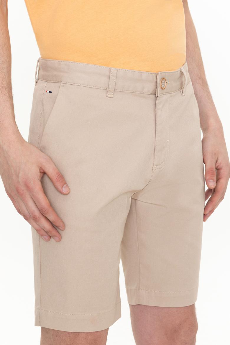 Erkek Bej Dokuma Şort - 50254441016