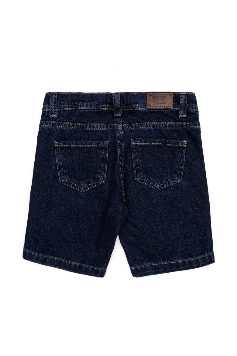 Erkek Çocuk Koyu Mavi Jean Şort - 50254443010