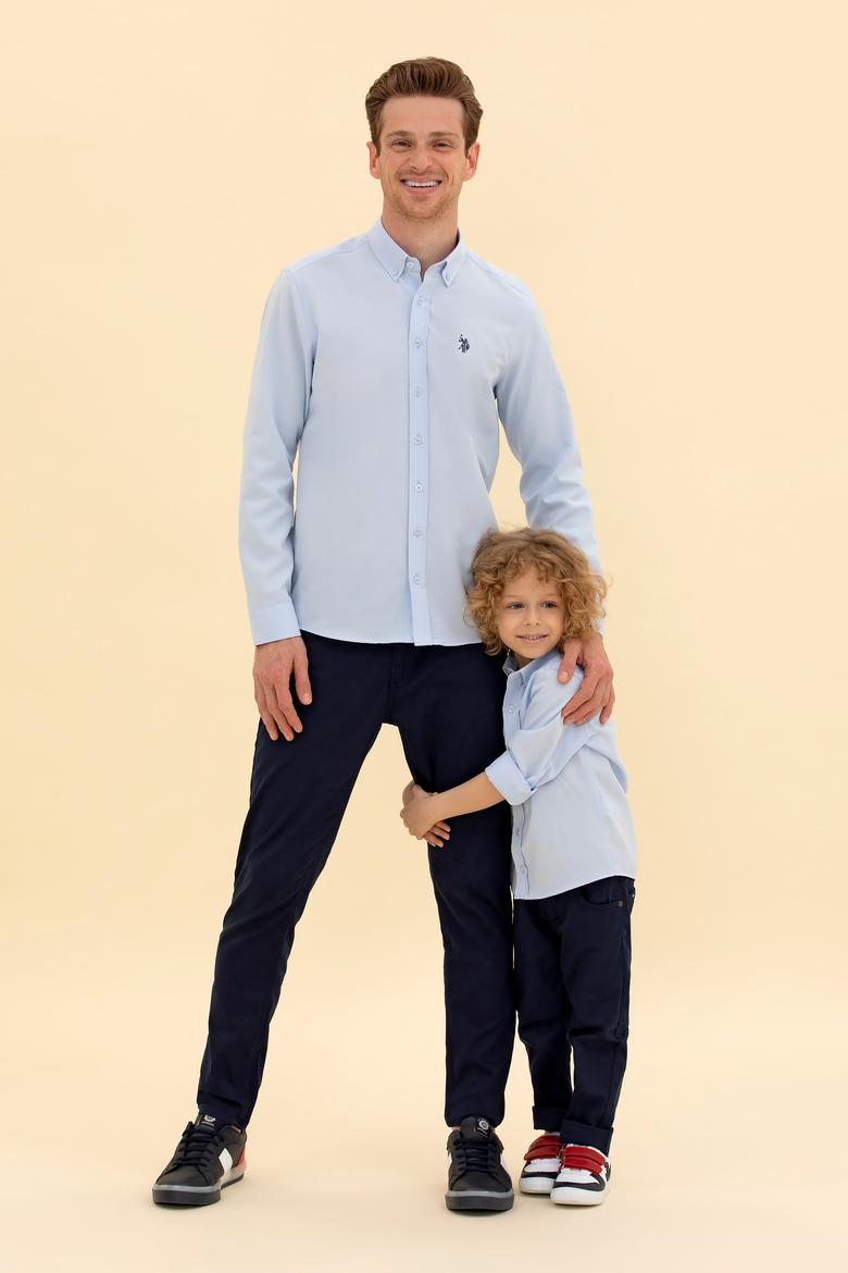 Erkek Lacivert Kanvas Pantolon