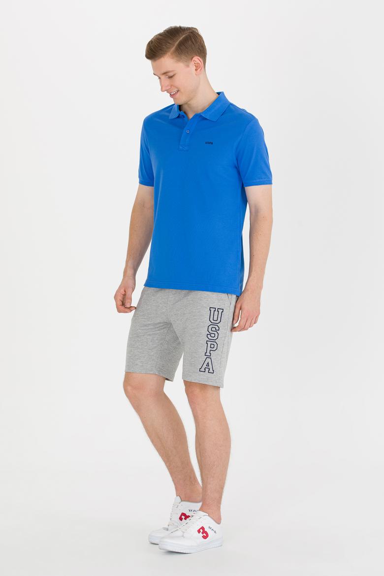 Erkek Gri Melanj Örme Şort - 50265070016