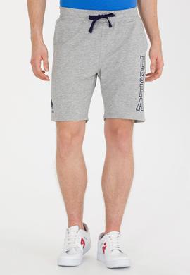 Erkek Gri Melanj Örme Şort - 50265070016