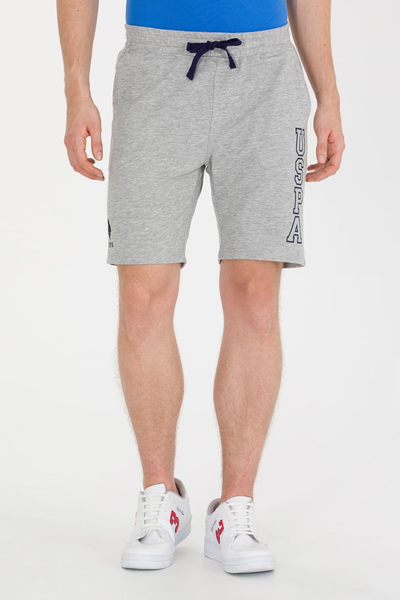 Erkek Gri Melanj Örme Şort - 50265070016