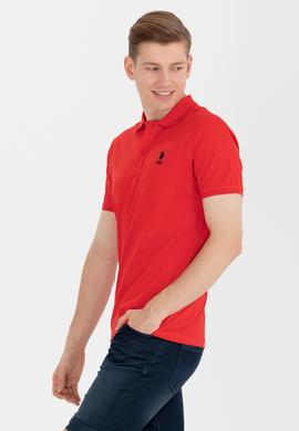 Erkek Kırmızı Basic Polo Yaka Tişört - 50264891031