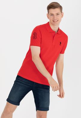 Erkek Kırmızı Basic Polo Yaka Tişört - 50264891031