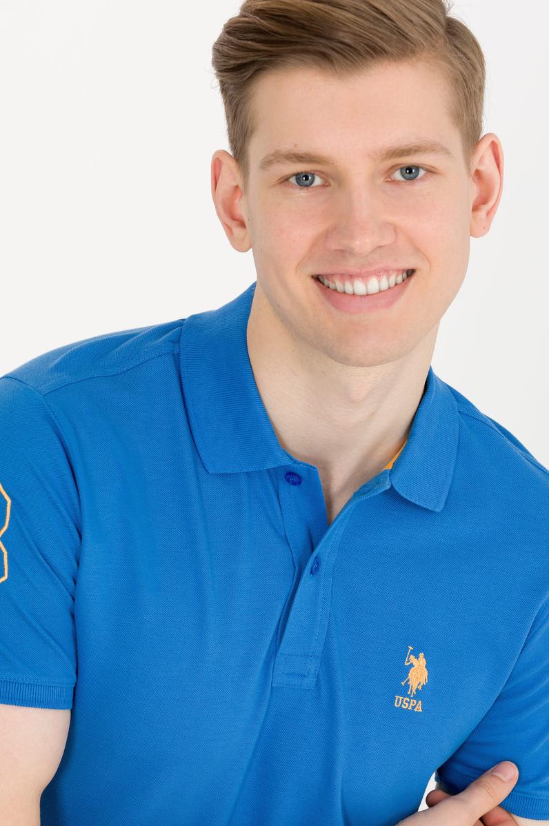 Erkek Saks Basic Polo Yaka Tişört