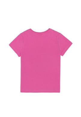 Çocuk Pembe Bisiklet Yaka Tişört - 50266008052