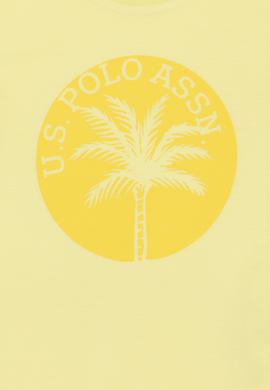 Çocuk Açık Sarı Bisiklet Yaka Tişört - 50266008063