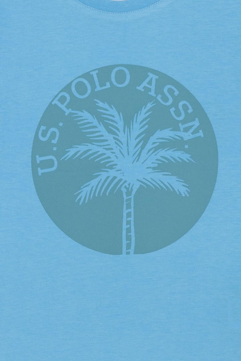 Çocuk Turkuaz Bisiklet Yaka Tişört - 50266008074