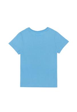 Çocuk Turkuaz Bisiklet Yaka Tişört - 50266008074