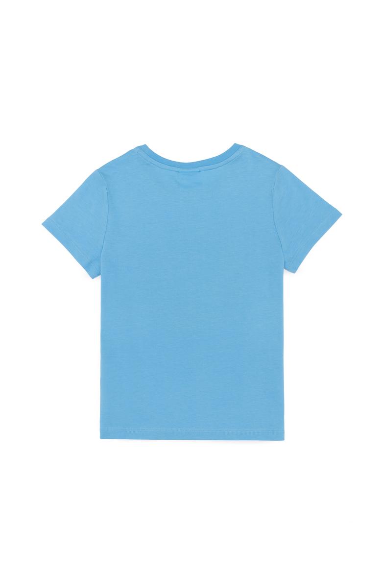 Çocuk Turkuaz Bisiklet Yaka Tişört - 50266008074