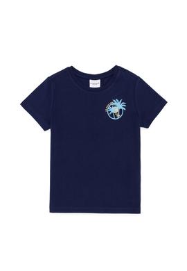 Çocuk Lacivert Bisiklet Yaka Tişört - 50266012017