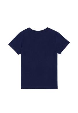 Çocuk Lacivert Bisiklet Yaka Tişört - 50266012017