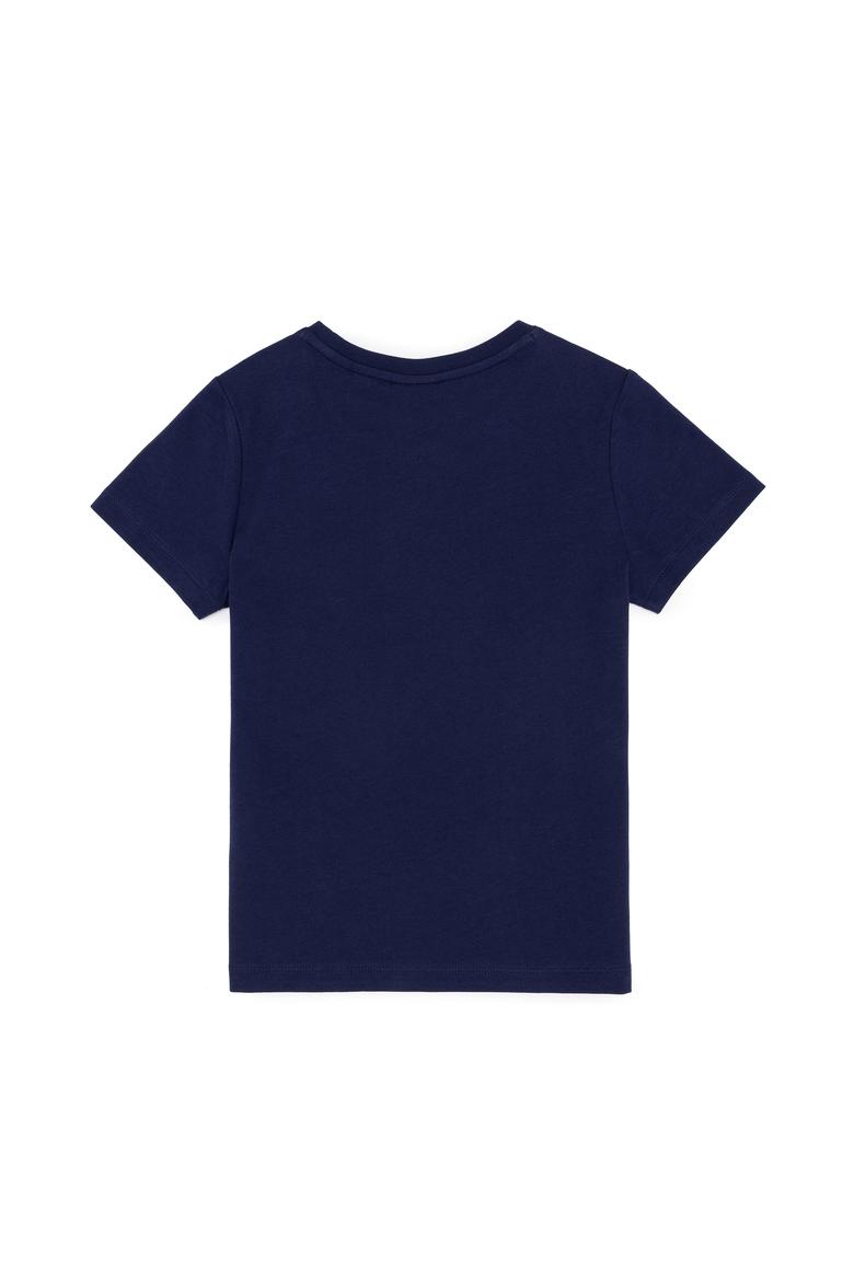 Çocuk Lacivert Bisiklet Yaka Tişört - 50266012017