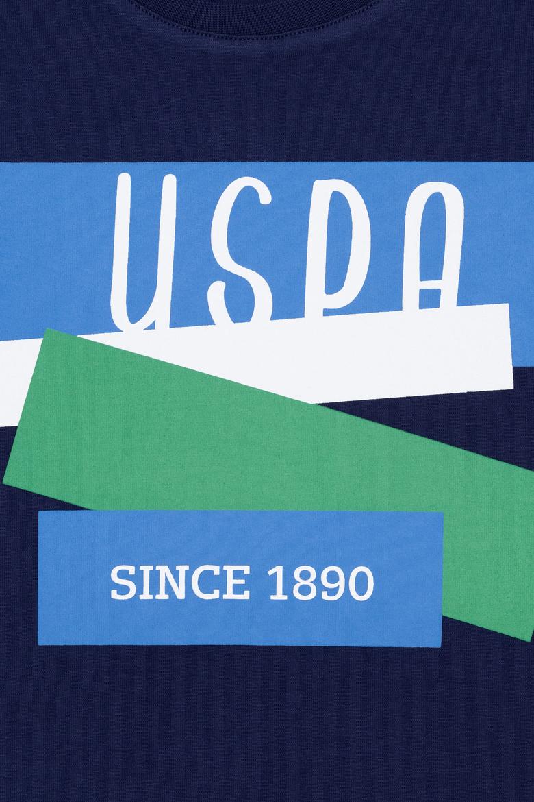 Çocuk Lacivert Bisiklet Yaka Tişört - 50266021007