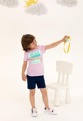 Çocuk Manolya Bisiklet Yaka Tişört - 50266021012