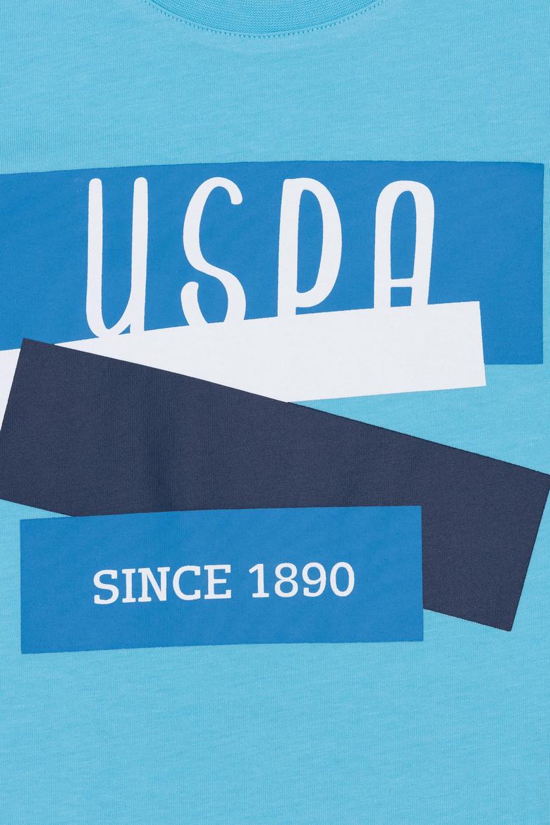 Çocuk Turkuaz Bisiklet Yaka Tişört - 50266021024