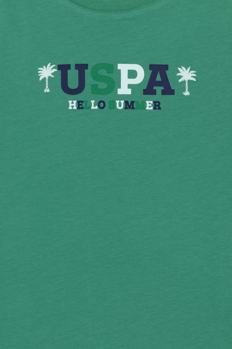 Çocuk Yeşil Bisiklet Yaka Tişört