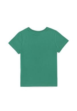 Çocuk Yeşil Bisiklet Yaka Tişört - 50266018027