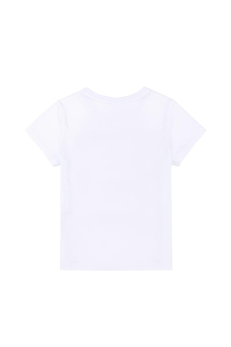 Çocuk Beyaz Bisiklet Yaka Tişört - 50266021049