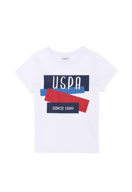 Çocuk Beyaz Bisiklet Yaka Tişört - 50266021049