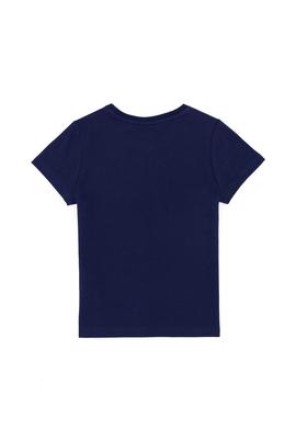 Çocuk Lacivert Bisiklet Yaka Tişört - 50266021007