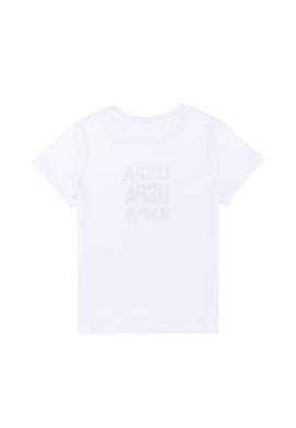 Çocuk Beyaz Bisiklet Yaka Tişört - 50266022004