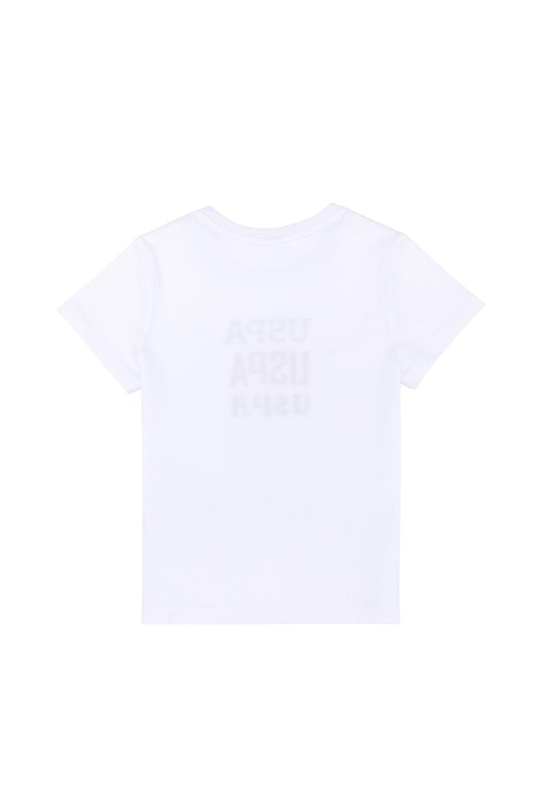 Çocuk Beyaz Bisiklet Yaka Tişört - 50266022004