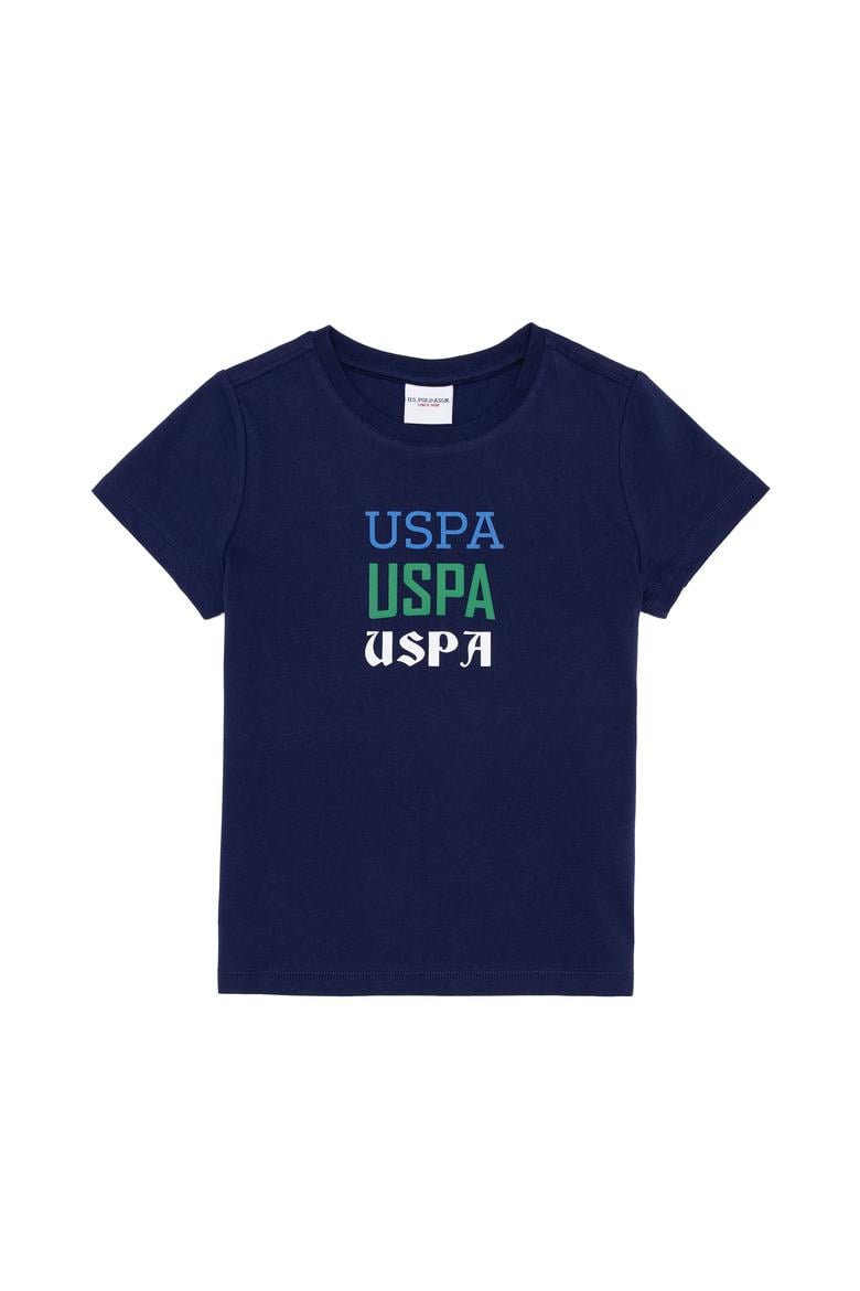 Çocuk Lacivert Bisiklet Yaka Tişört - 50266022013