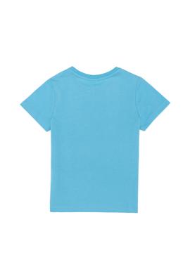 Çocuk Turkuaz Bisiklet Yaka Tişört - 50266022023