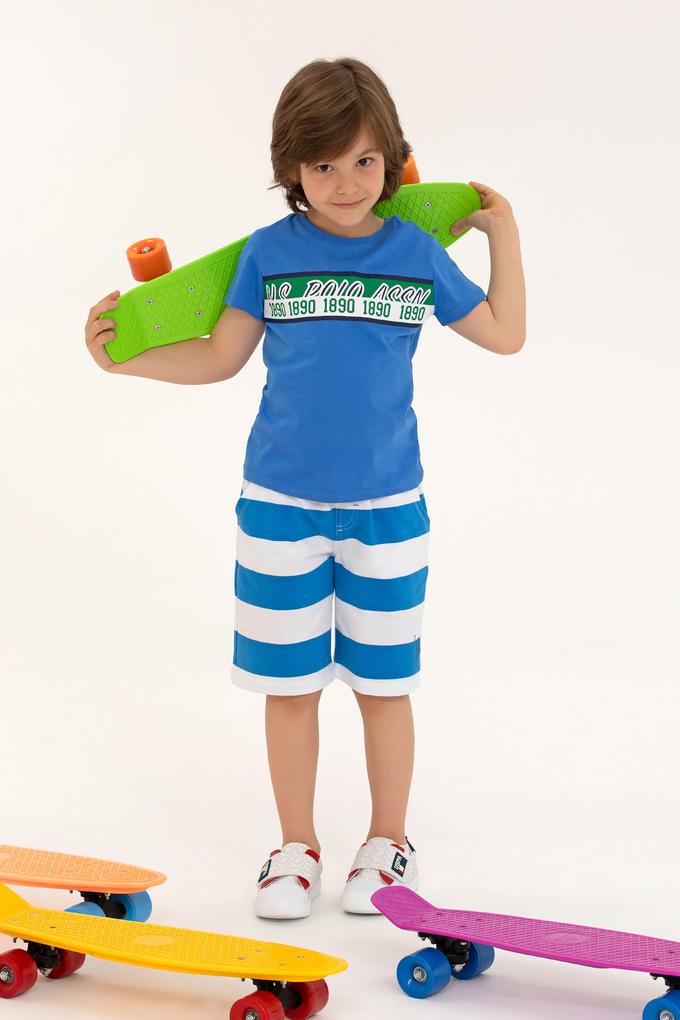 Çocuk Saks Örme Şort