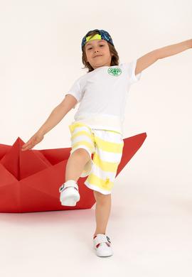 Çocuk Sarı Örme Şort - 50265956025