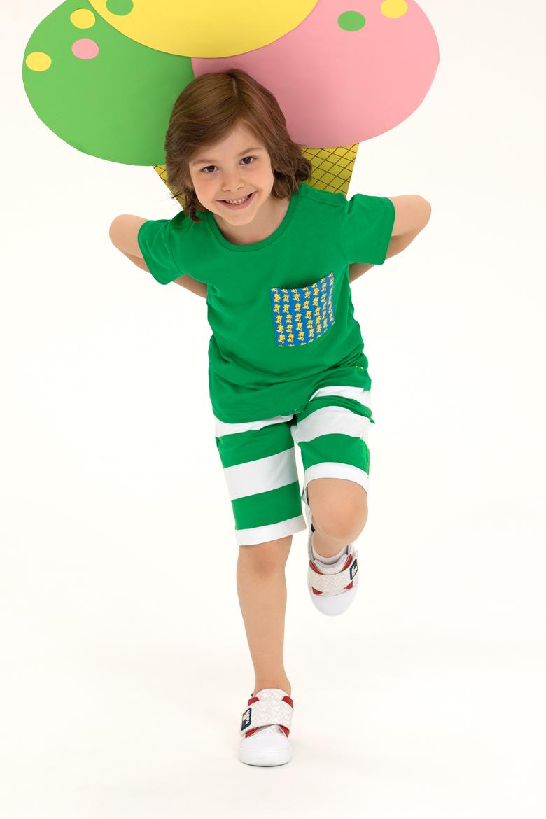 Çocuk Yeşil Örme Şort - 50265956045