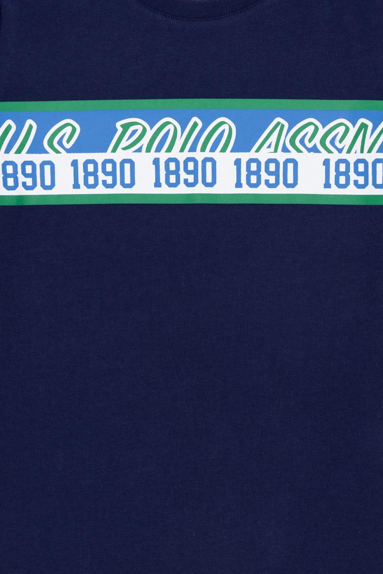 Çocuk Lacivert Bisiklet Yaka Tişört - 50266011011