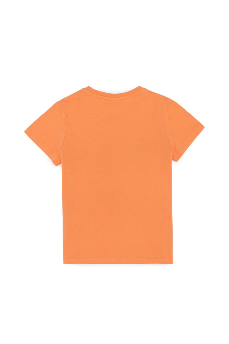 Çocuk Turuncu Bisiklet Yaka Tişört - 50266011023