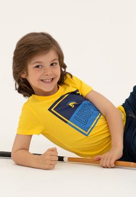 Çocuk Sarı Bisiklet Yaka Tişört - 50266019001