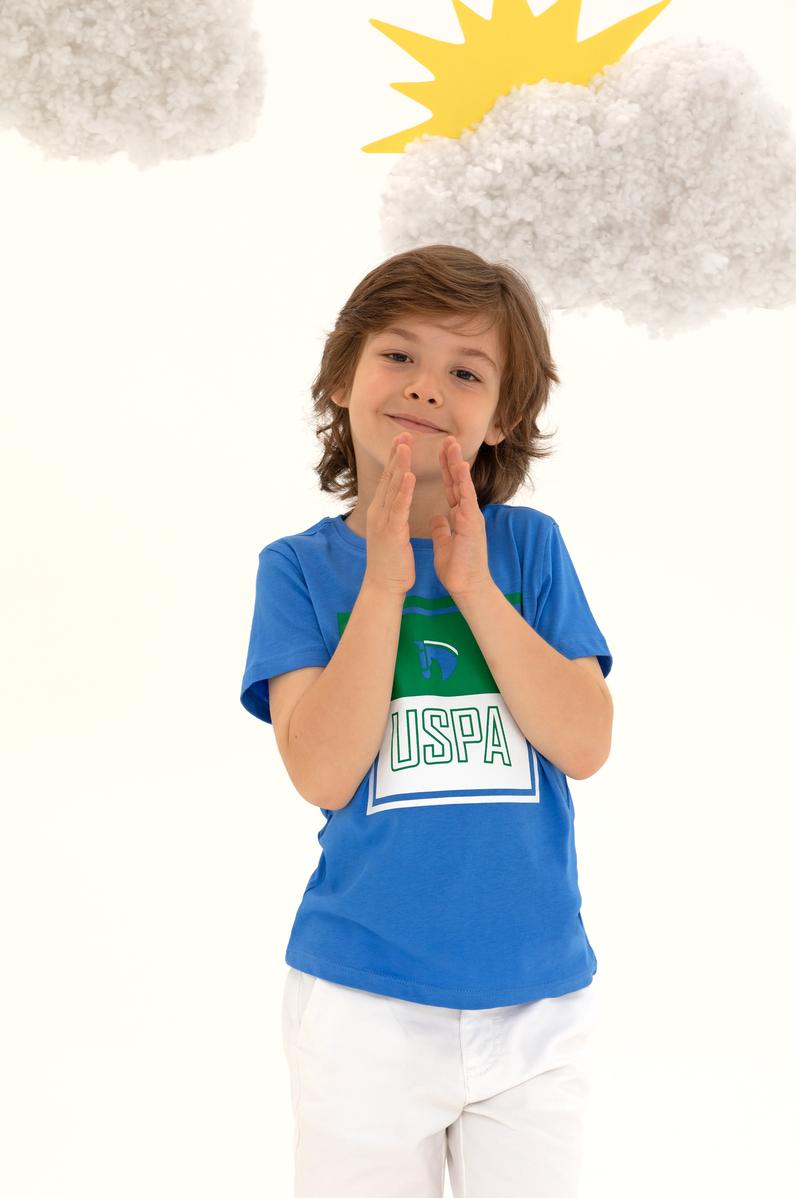 Çocuk Saks Bisiklet Yaka Tişört