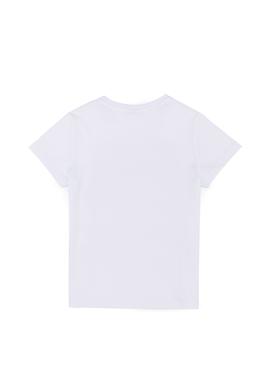 Çocuk Beyaz Bisiklet Yaka Tişört - 50266019034