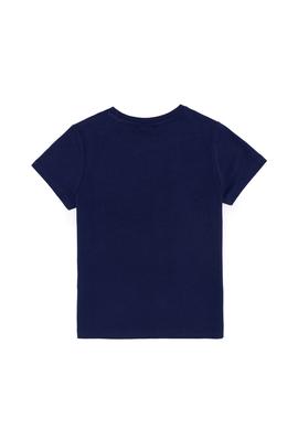 Çocuk Lacivert Bisiklet Yaka Tişört - 50266019033