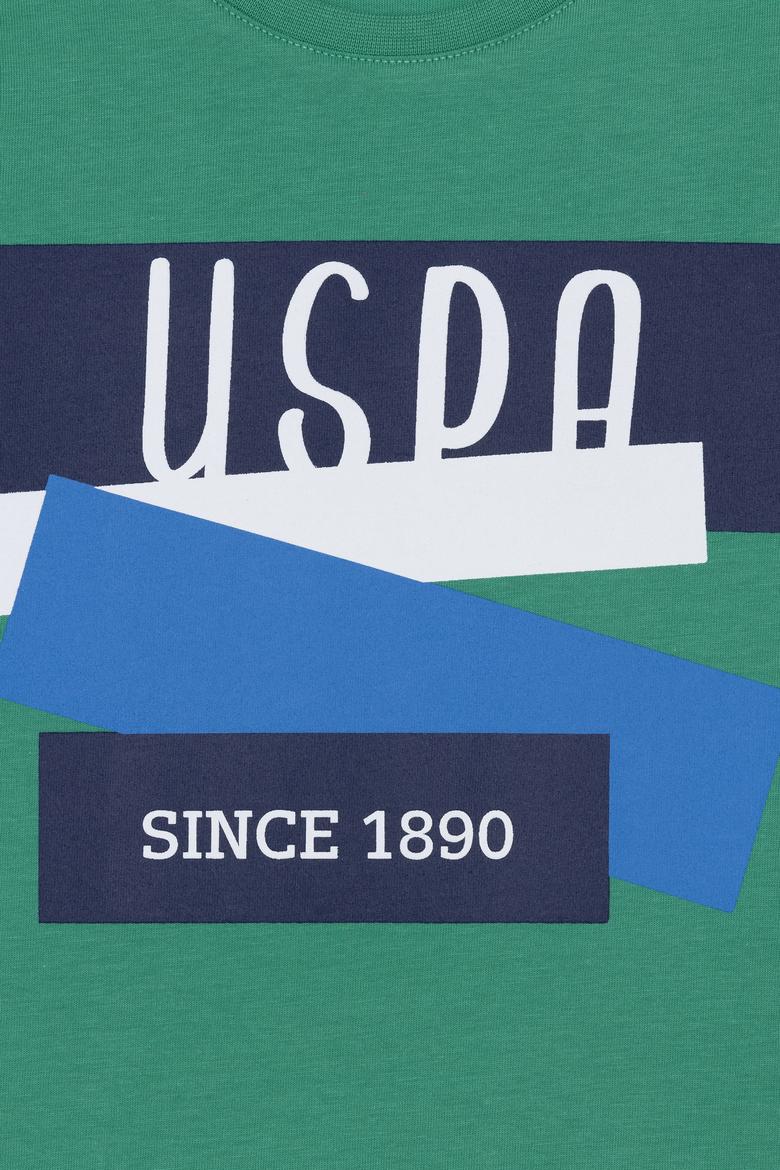 Çocuk Yeşil Bisiklet Yaka Tişört - 50266021036