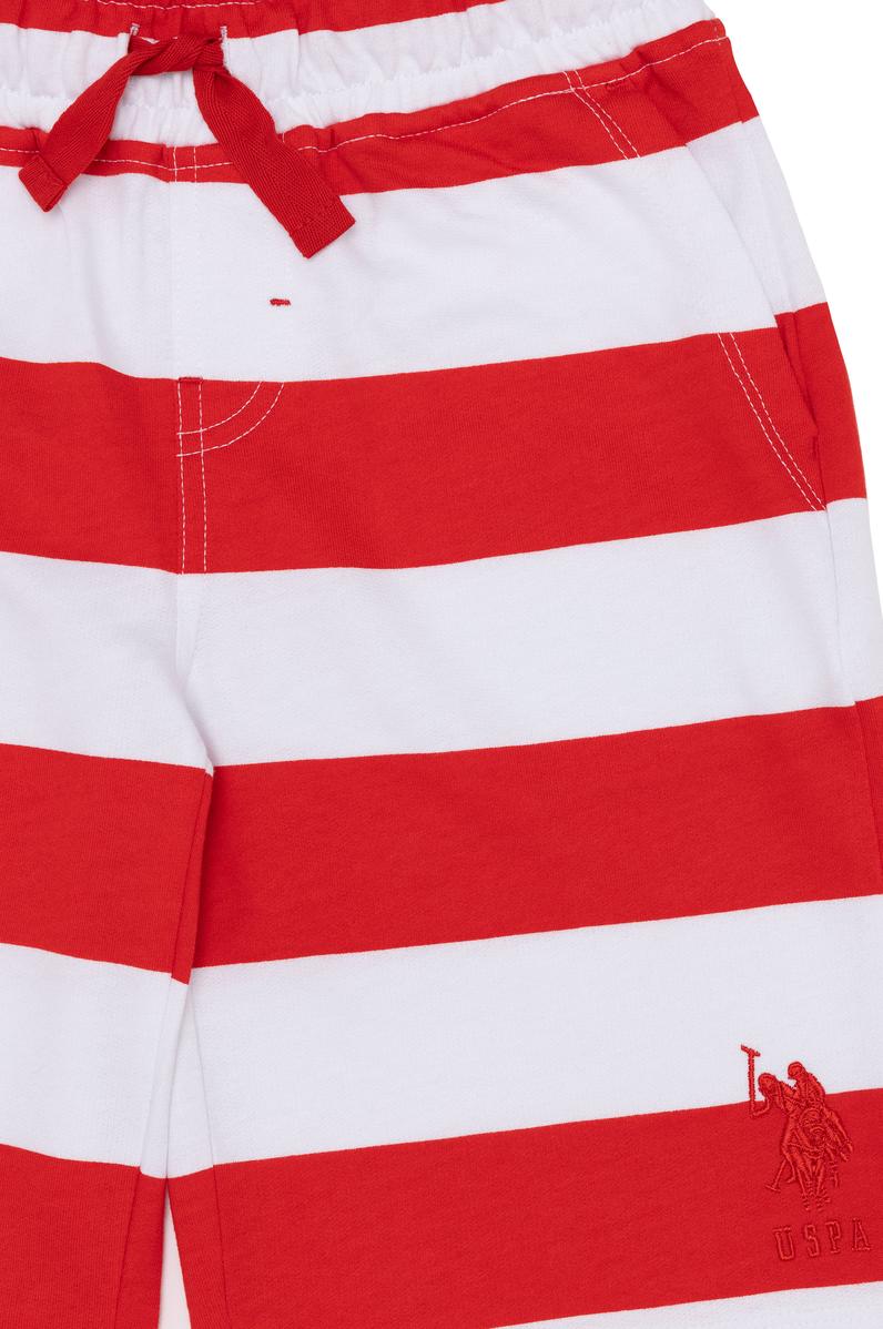 Çocuk Kırmızı Örme Şort