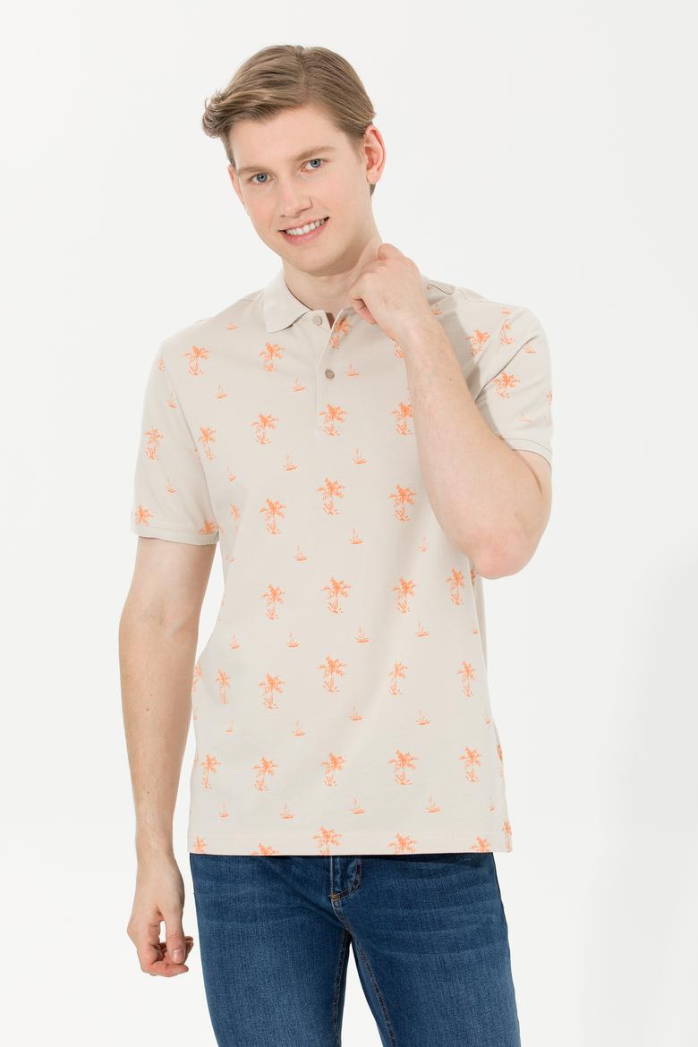 Erkek Taş Polo Yaka Tişört - 50265054009