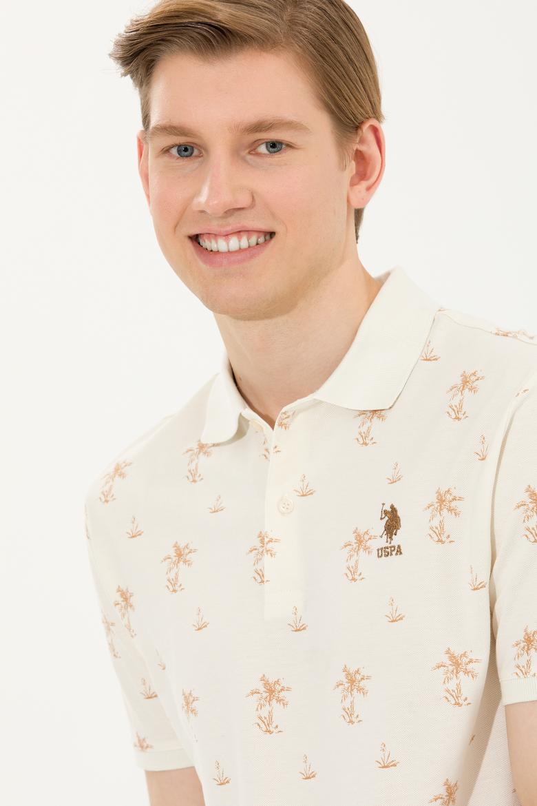 Erkek Krem Polo Yaka Tişört - 50265054017