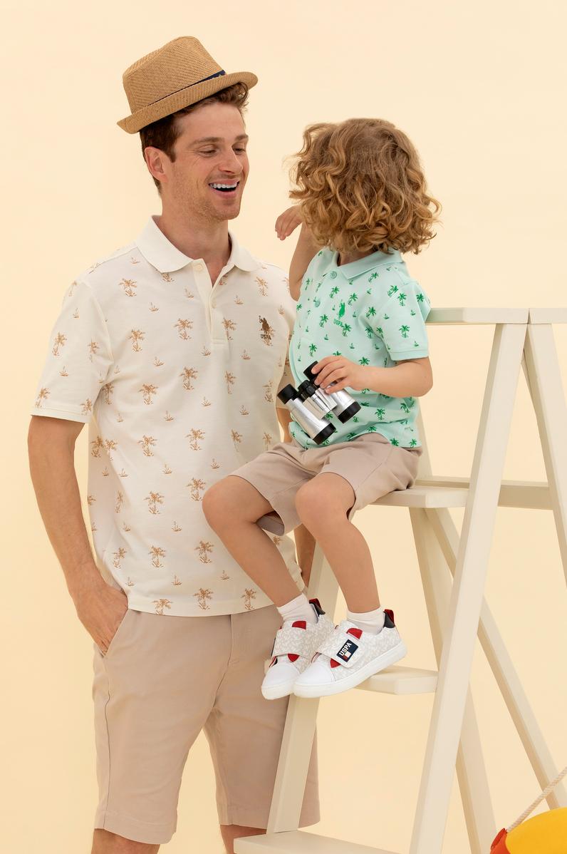 Erkek Krem Polo Yaka Tişört